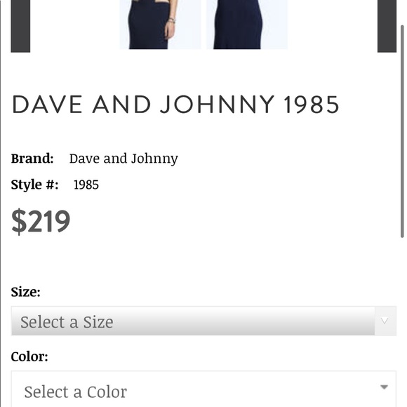 Navy formal/prom dress - Picture 3 of 6